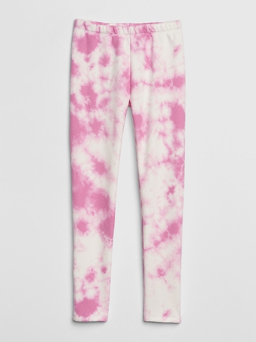 1 of 8 showing, with the color pink tie dye of product Kids Coziest Leggings
