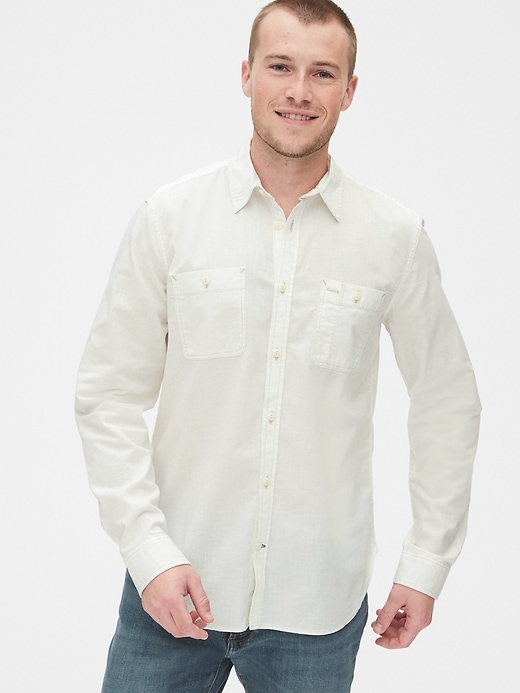 Image number 7 showing, Chambray Shirt