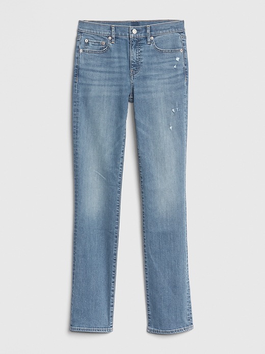 Image number 8 showing, Mid Rise Classic Straight Jeans