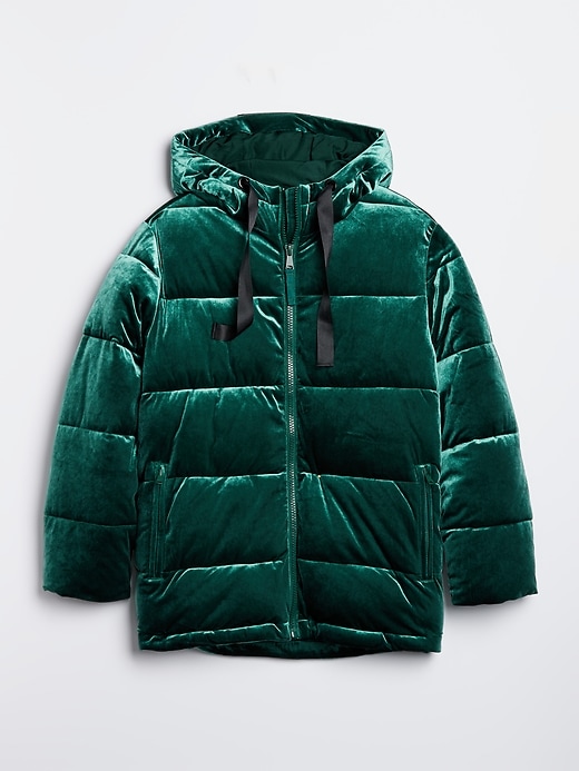 Image number 6 showing, ColdControl Max Hooded Velvet Puffer Jacket