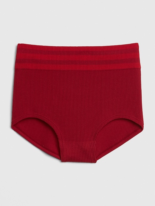 Image number 8 showing, Seamless Ribbed High Rise Brief