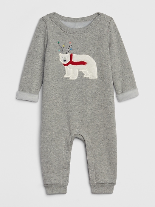 Image number 5 showing, Baby Applique Cozy One-Piece