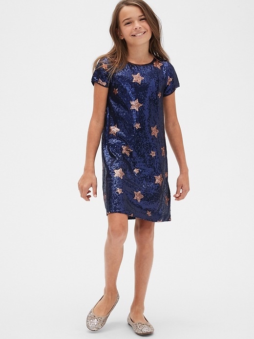 Image number 2 showing, Kids Star Sequin Dress