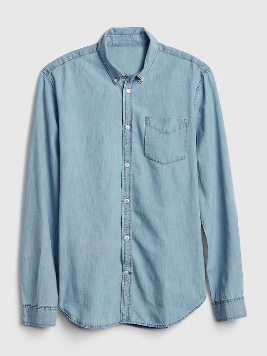 Image number 6 showing, Denim Shirt in Slim Fit