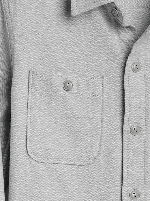 Image number 4 showing, Kids Herringbone Flannel Shirt