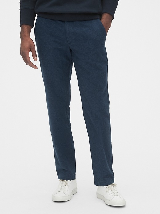 View large product image 1 of 1. Brushed Twill Pants in Slim Fit with GapFlex