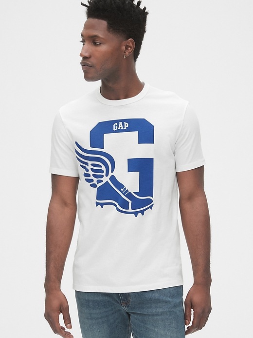 Image number 1 showing, Gap Athletic Logo Crewneck T-Shirt