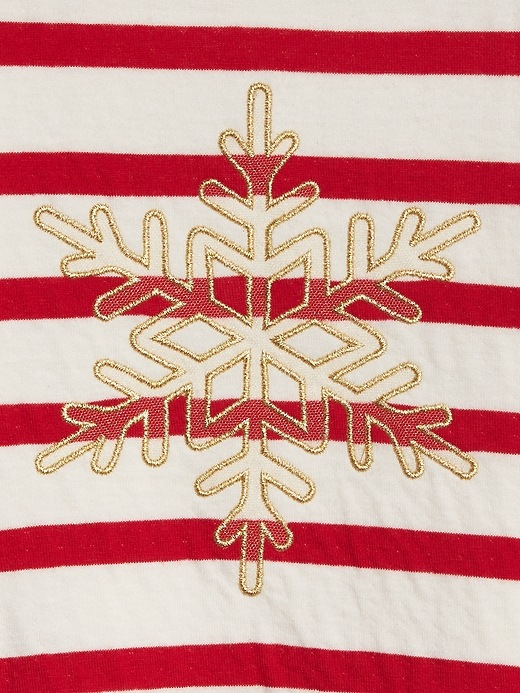 Image number 3 showing, Toddler Stripe Snowflake T-Shirt