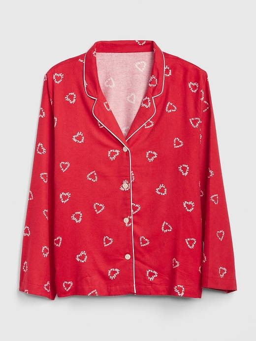 Image number 2 showing, Flannel Print Pajama Top
