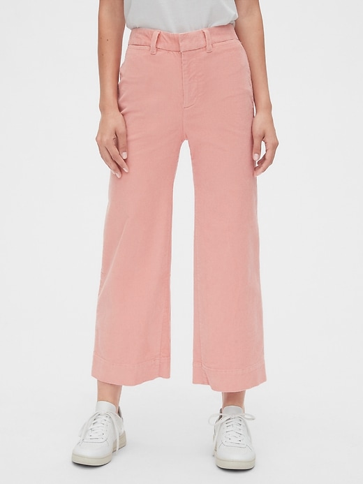 High rise wide leg crop gap deals