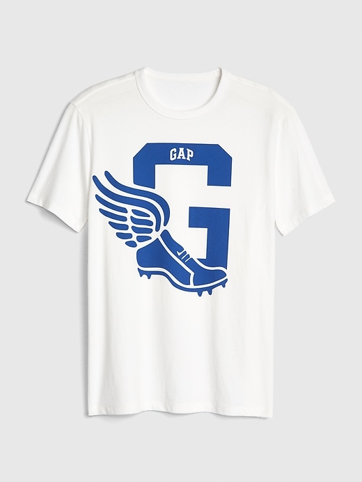 Image number 6 showing, Gap Athletic Logo Crewneck T-Shirt