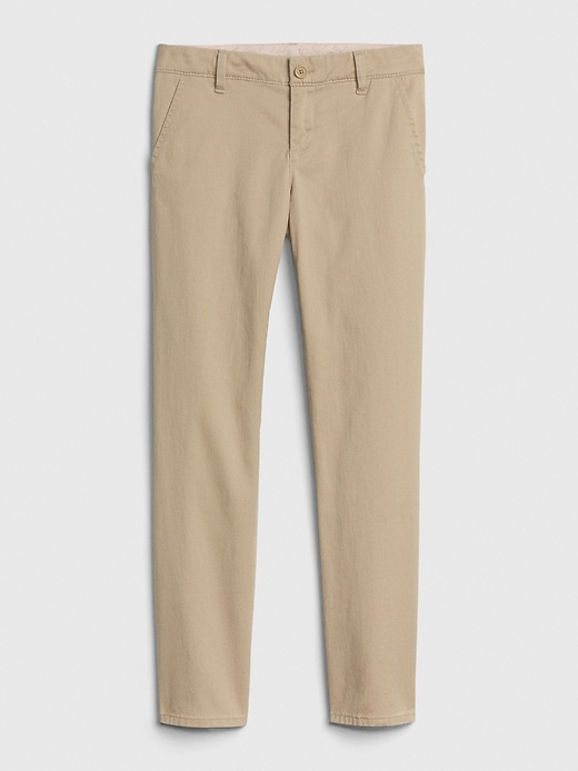 View large product image 1 of 1. Kids Uniform Skinny Chinos with Gap Shield