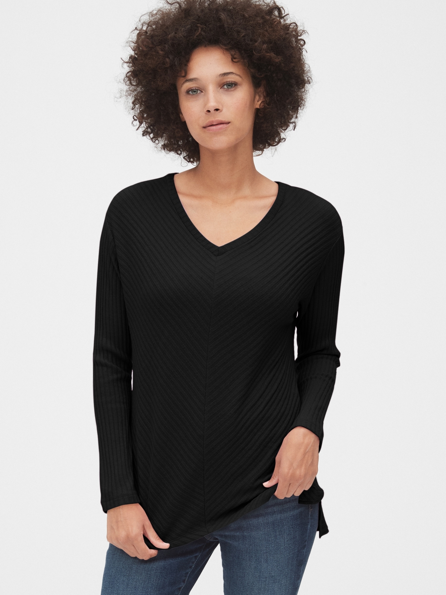gap textured v neck sweater