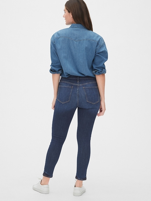 Image number 7 showing, High Rise True Skinny Ankle Jeans in Sculpt with Secret Smoothing Pockets
