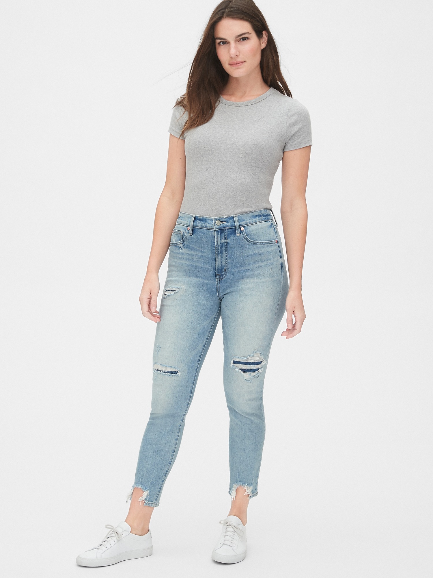 gap high rise true skinny ankle