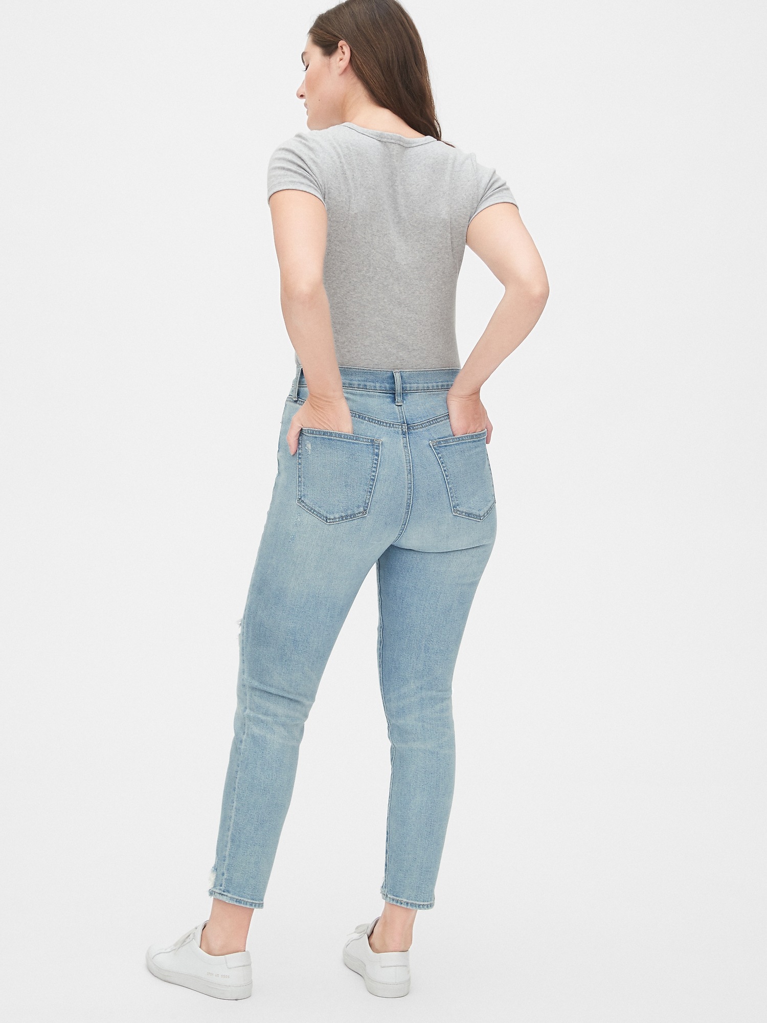 gap high rise true skinny ankle