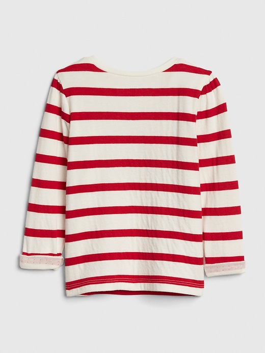 Image number 2 showing, Toddler Stripe Snowflake T-Shirt