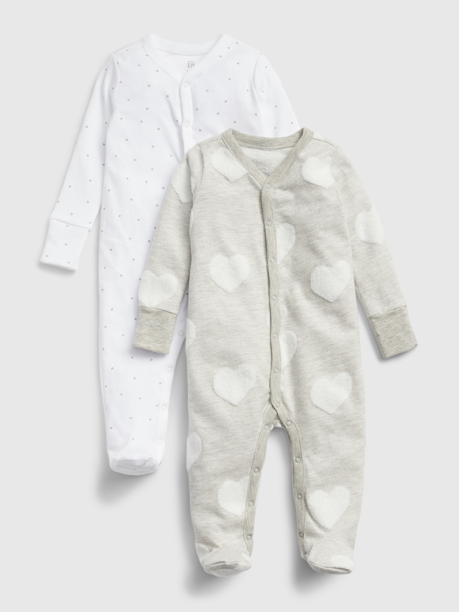 Baby Print Footed One-Piece (2-Pack)