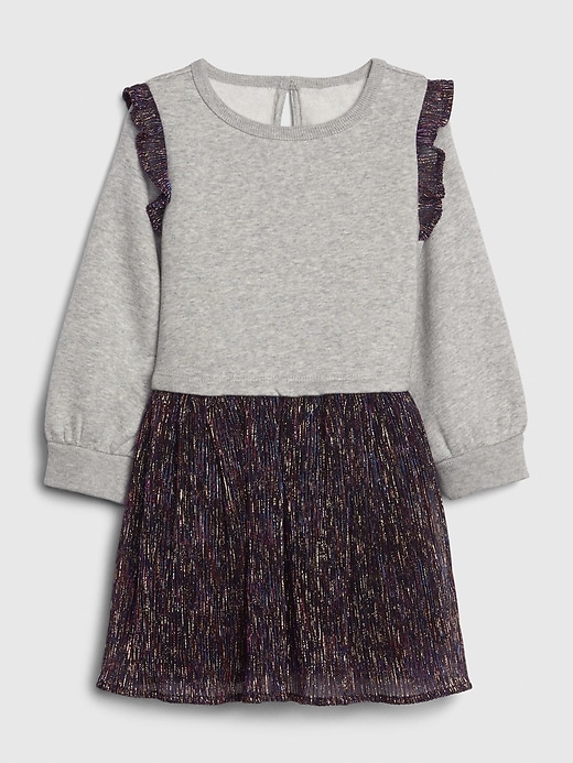 Image number 1 showing, Toddler Shimmer Mix-Media Dress