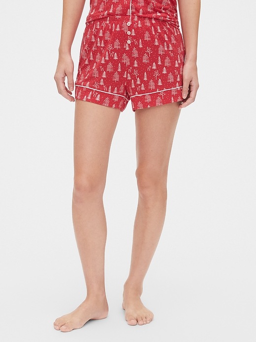 Image number 3 showing, Truesleep Knit Shorts in Modal