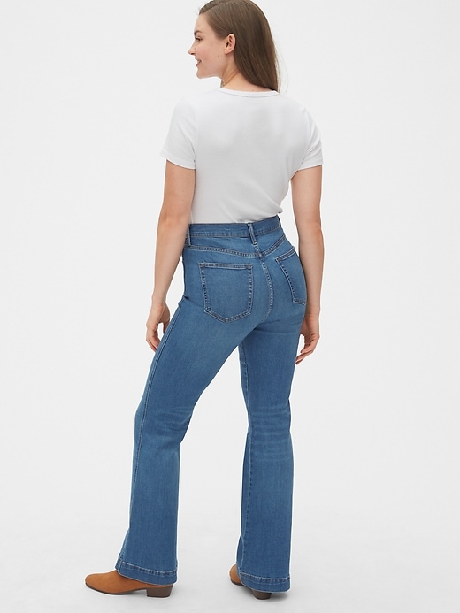 Image number 7 showing, High Rise Flare Jeans with Secret Smoothing Pockets