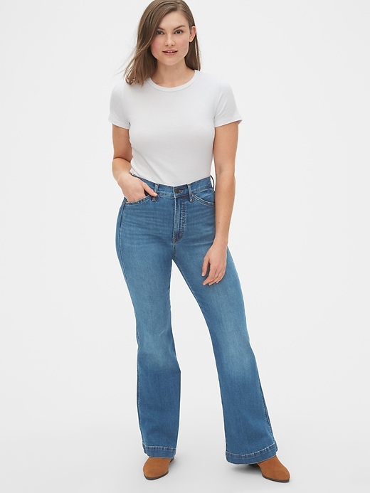 Image number 6 showing, High Rise Flare Jeans with Secret Smoothing Pockets