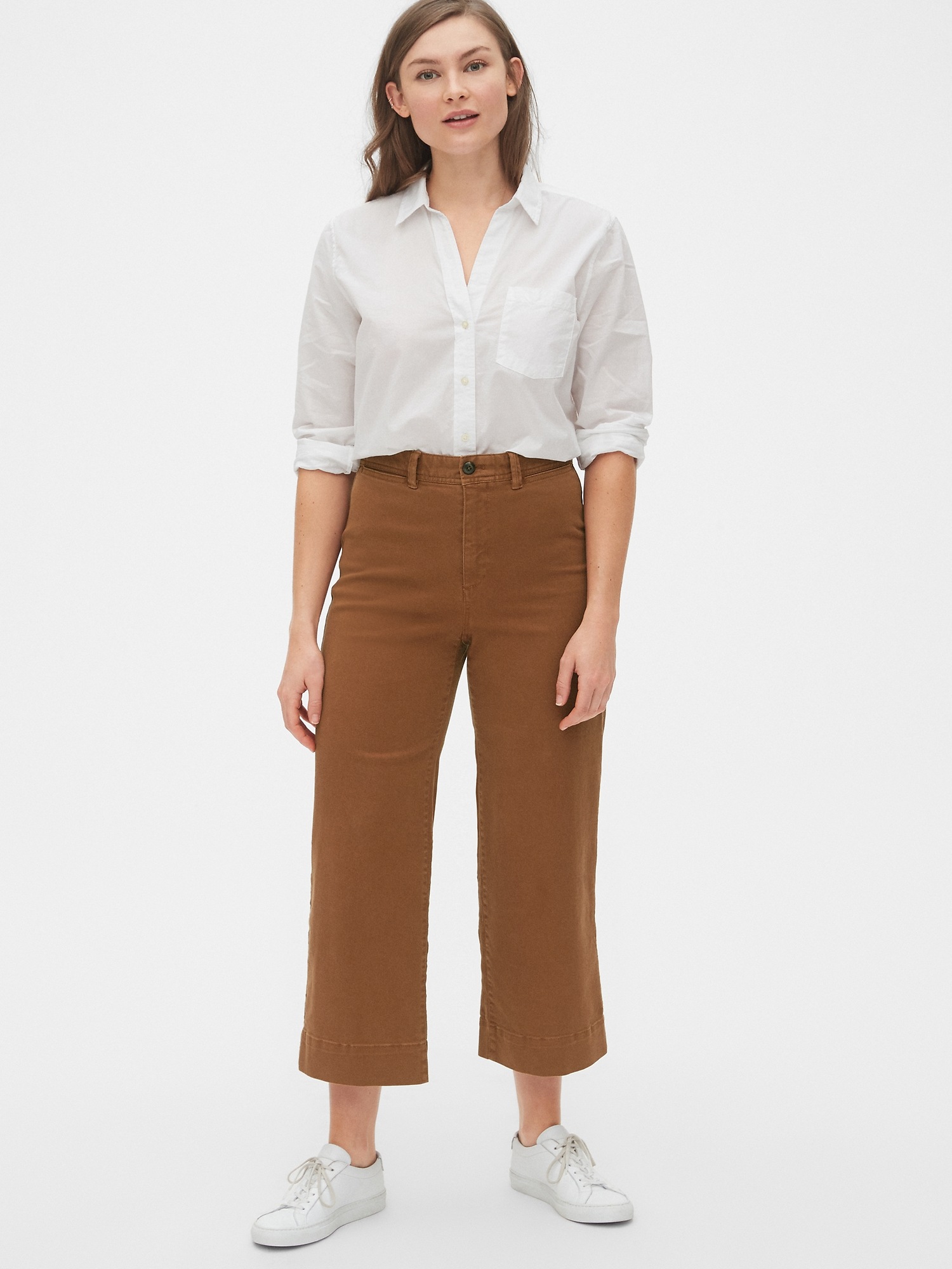 cropped khakis