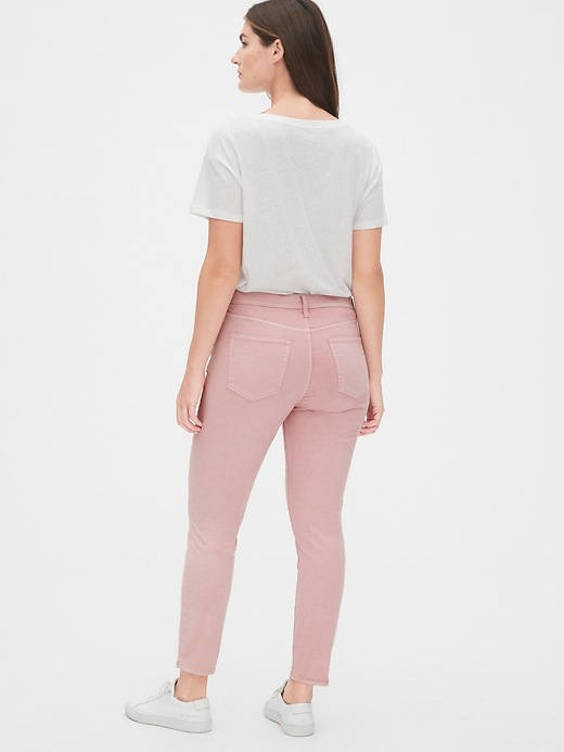 Image number 3 showing, Soft Wear Mid Rise True Skinny Ankle Jeans in Color