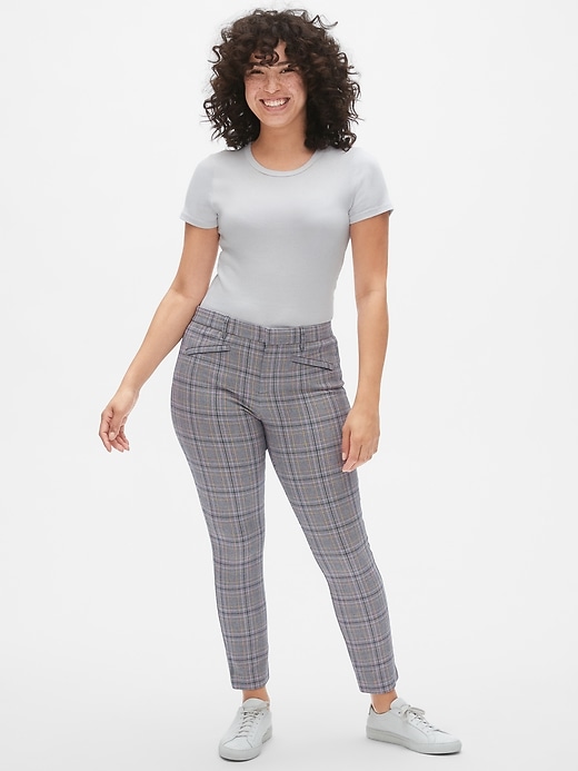 Image number 2 showing, Plaid Skinny Ankle Pants