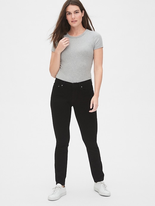 Image number 6 showing, Mid Rise Classic Straight Jeans