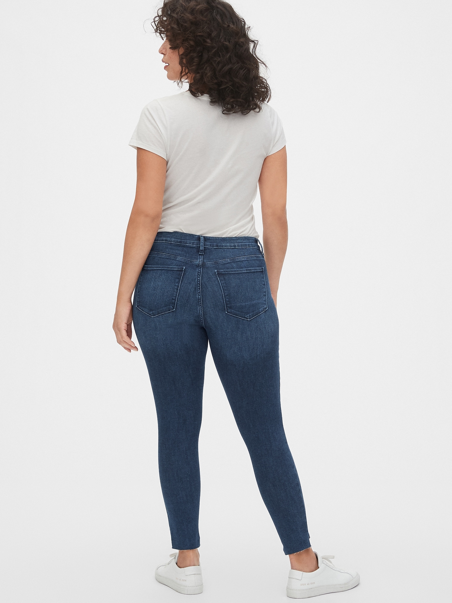raw hem jeggings