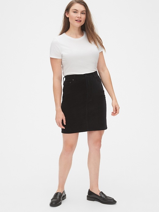 Image number 6 showing, High Rise Velvet Mini Skirt