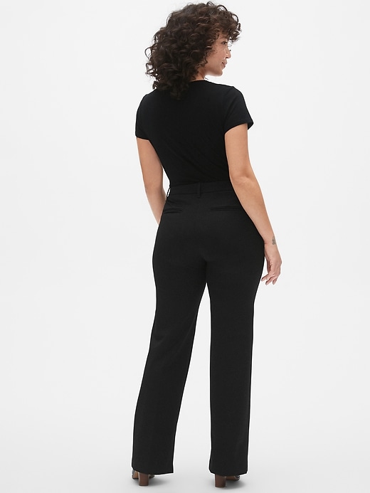 Image number 7 showing, High Rise Slim Boot Pants with Ankle Slit