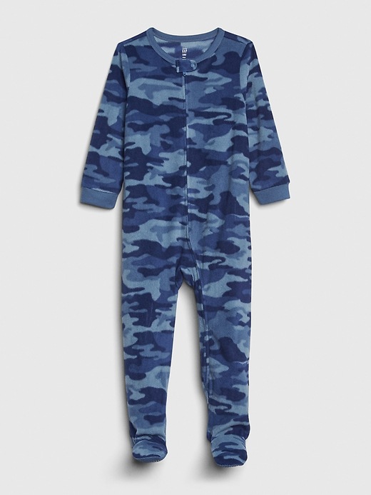 Image number 1 showing, babyGap Camo PJ Footed One-Piece