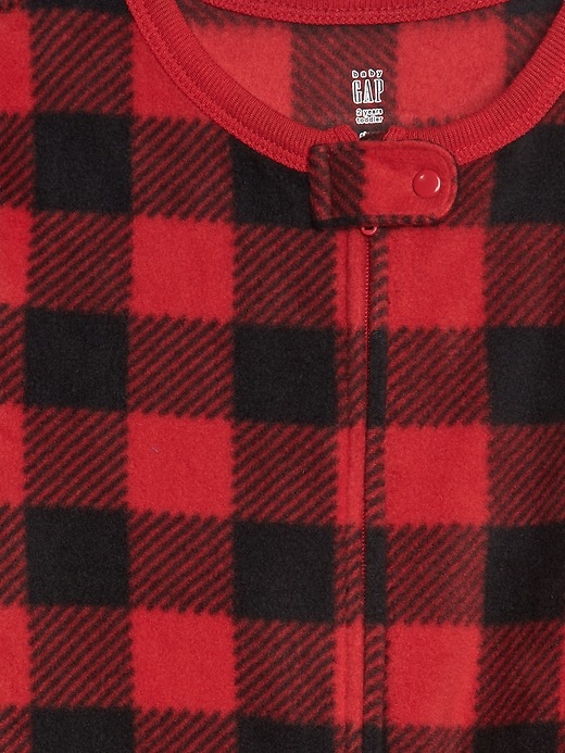 Image number 2 showing, babyGap Buffalo Plaid PJ Footed One-Piece