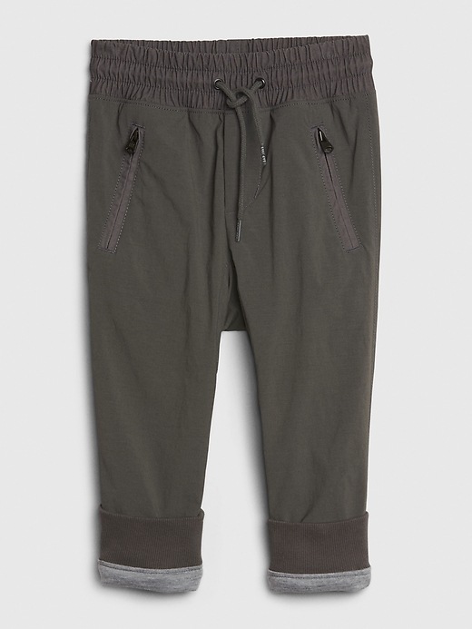 Image number 3 showing, Toddler Lined Hybrid Pull-On Joggers
