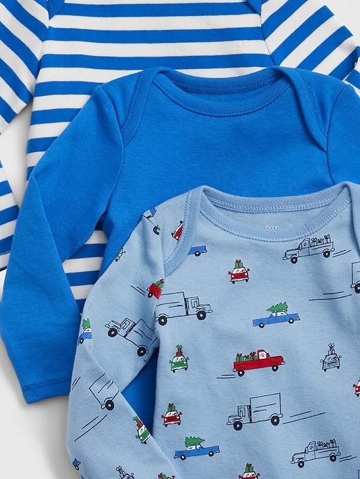Image number 2 showing, Baby Truck Bodysuit (3-Pack)