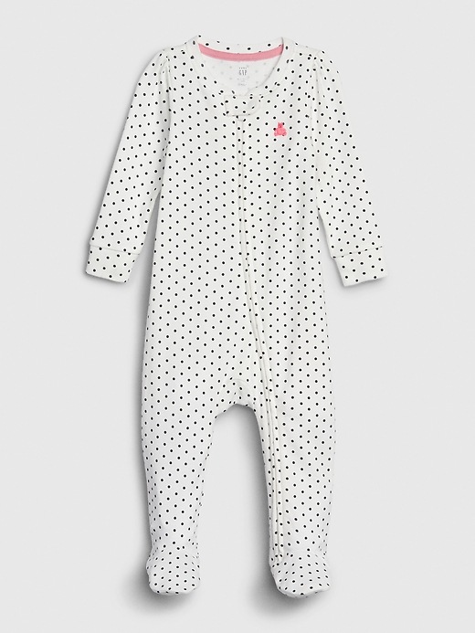 View large product image 1 of 1. Baby Print Footed One-Piece