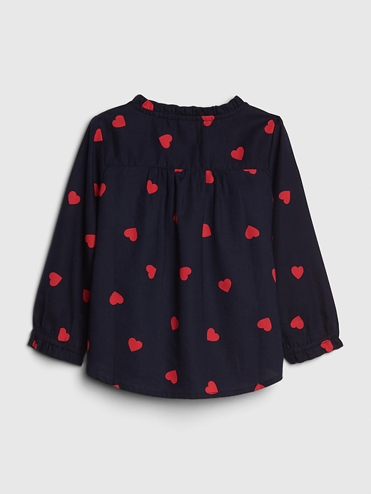 Image number 2 showing, Toddler Heart Ruffle Shirt