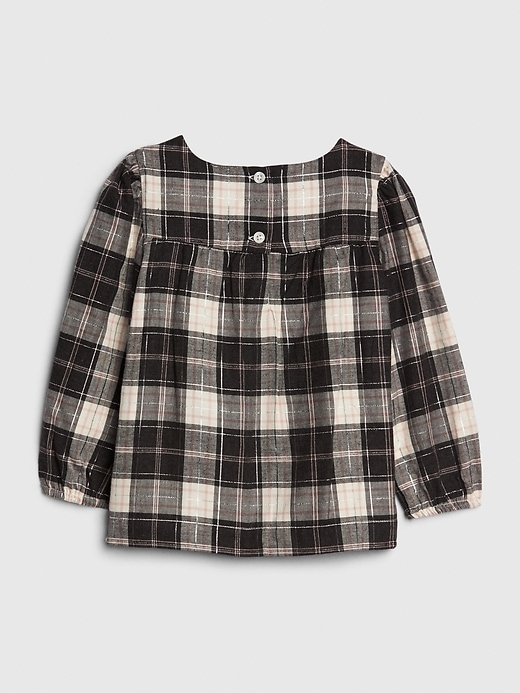 Image number 2 showing, Toddler Flannel Ruffle Top