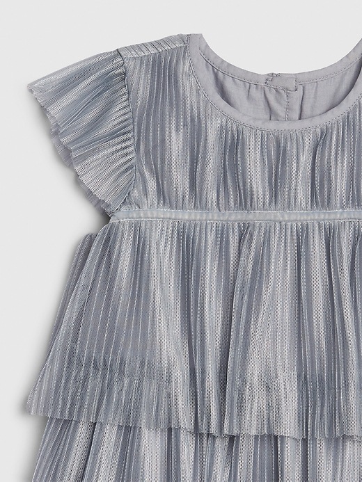 Image number 3 showing, Toddler Pleated Tulle Dress