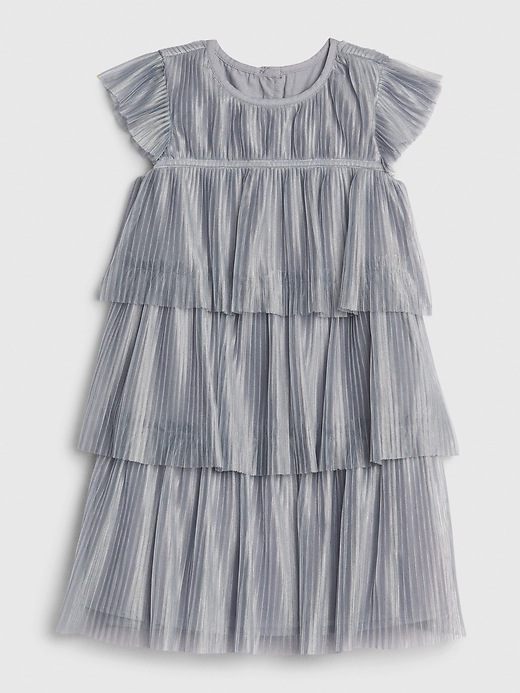 Image number 1 showing, Toddler Pleated Tulle Dress