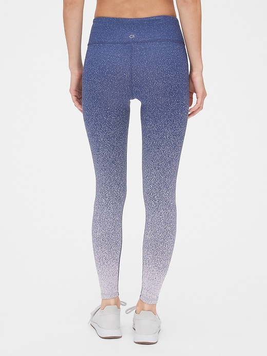 2 of 8 showing, with the color summer purple plum speckle of product GapFit High Rise Speckle Ombre 7/8 Leggings