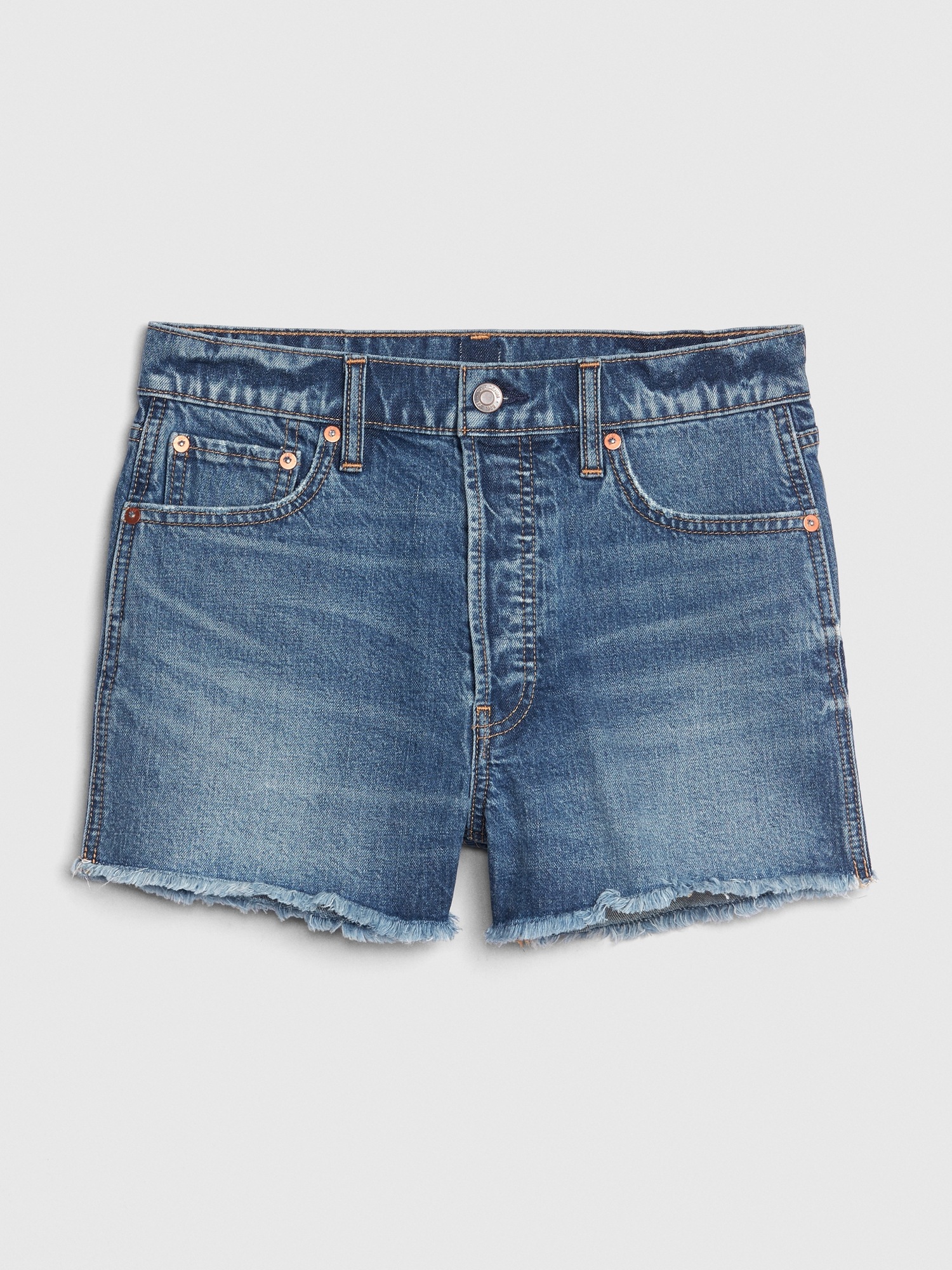 gap high waisted jean shorts