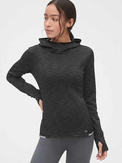 View large product image 1 of 1. GapFit Orbit Fleece Pullover Hoodie