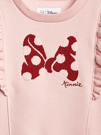 View large product image 3 of 3. babyGap &#124 Disney Minnie Mouse Ruffle Sweatshirt