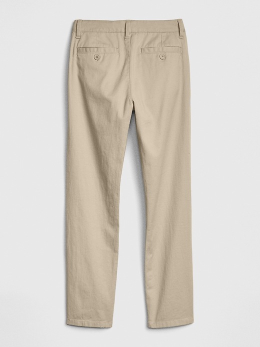 Image number 3 showing, Kids Uniform Straight Chinos with Gap Shield