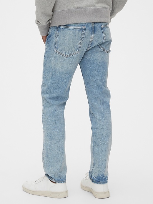 2 of 8 showing, with the color medium stone of product Easy Taper Jeans