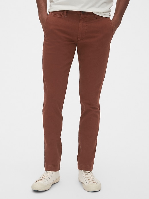 View large product image 1 of 1. Vintage Khakis in Skinny Fit with GapFlex