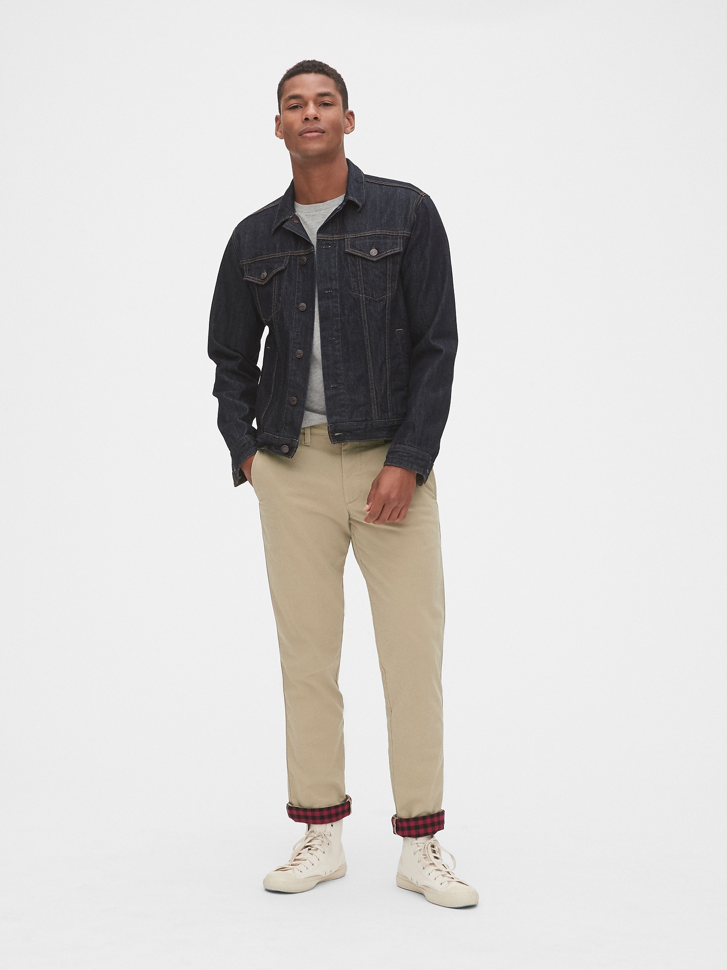 Gap flannel lined sales khakis